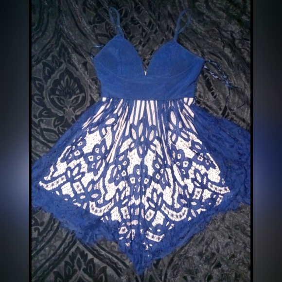 Pants - Beautiful Navy Blue Lace Romper!